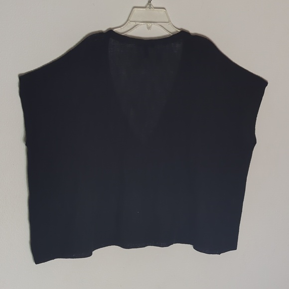 Eileen Fisher Womens Sweater Organic Linen Cotton Blend Quiet Luxury Neutral XL - Picture 8 of 8